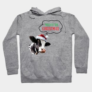 Moooory Christmas Cow Hoodie